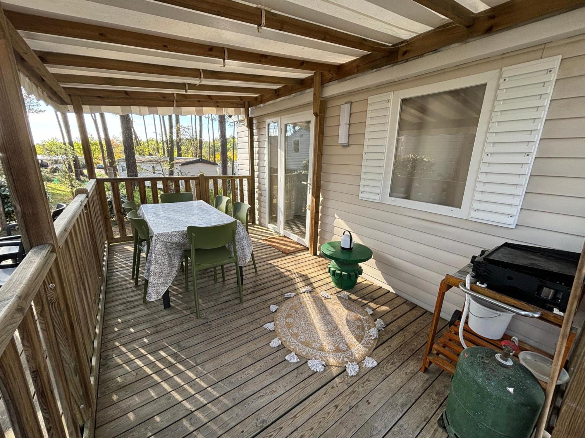 Mobilhome Tout Confort - Les Dunes De Contis Saint-Julien-en-Born Exteriör bild
